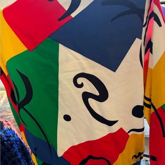 80s abstract light weight jacket - Picture 5 of 5